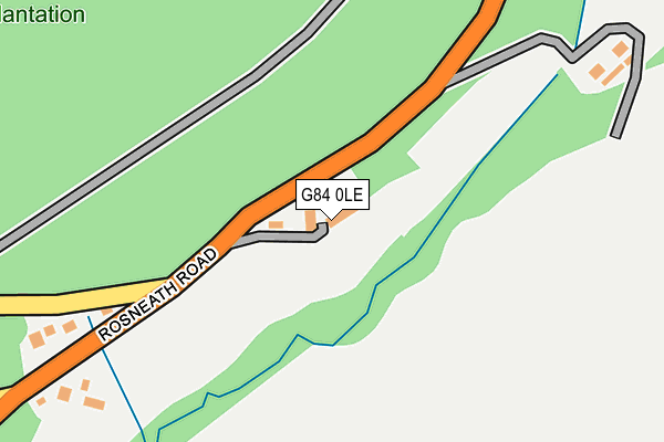 G84 0LE map - OS OpenMap – Local (Ordnance Survey)