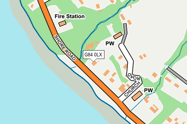 G84 0LX map - OS OpenMap – Local (Ordnance Survey)