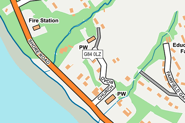 G84 0LZ map - OS OpenMap – Local (Ordnance Survey)