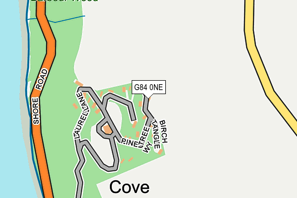 G84 0NE map - OS OpenMap – Local (Ordnance Survey)