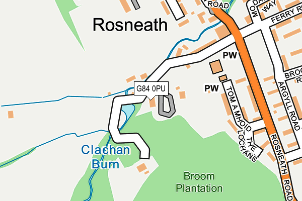 G84 0PU map - OS OpenMap – Local (Ordnance Survey)