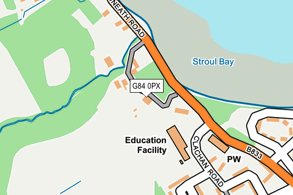 G84 0PX map - OS OpenMap – Local (Ordnance Survey)