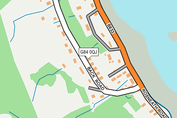 G84 0QJ map - OS OpenMap – Local (Ordnance Survey)
