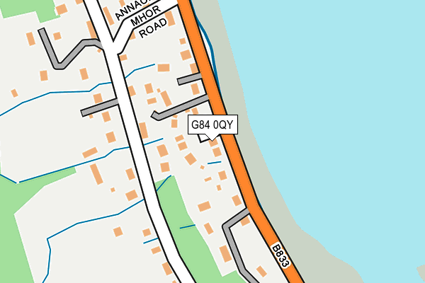 G84 0QY map - OS OpenMap – Local (Ordnance Survey)