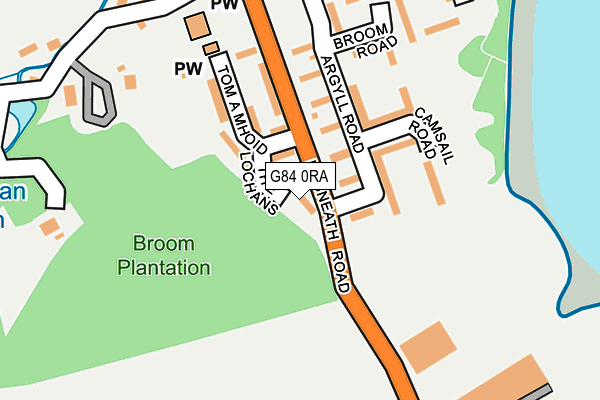 G84 0RA map - OS OpenMap – Local (Ordnance Survey)