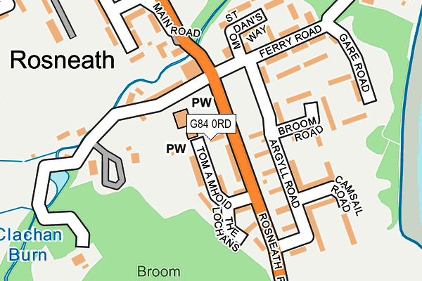 G84 0RD map - OS OpenMap – Local (Ordnance Survey)