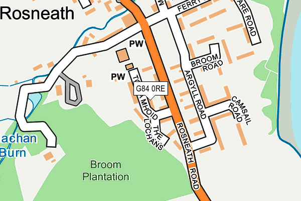 G84 0RE map - OS OpenMap – Local (Ordnance Survey)