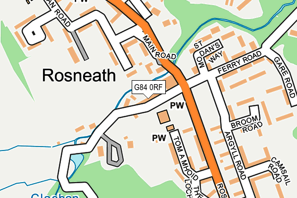 G84 0RF map - OS OpenMap – Local (Ordnance Survey)