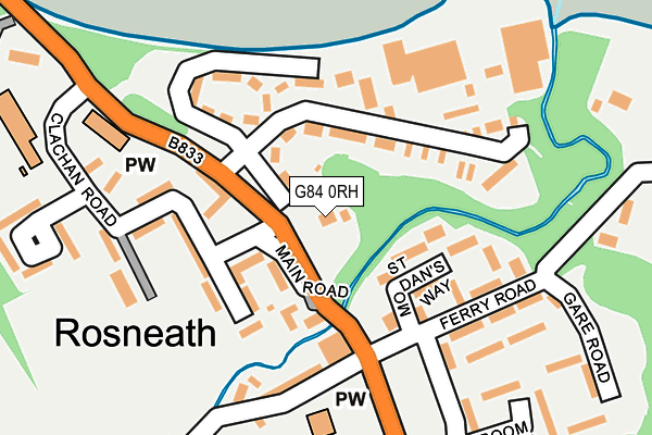 G84 0RH map - OS OpenMap – Local (Ordnance Survey)