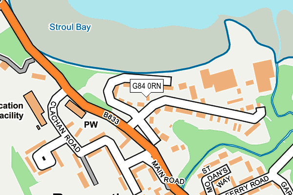 G84 0RN map - OS OpenMap – Local (Ordnance Survey)