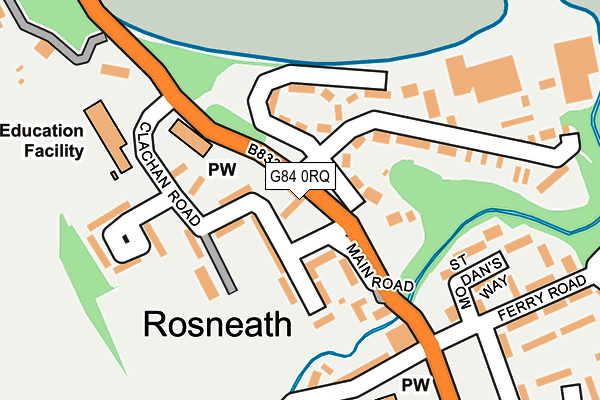 G84 0RQ map - OS OpenMap – Local (Ordnance Survey)