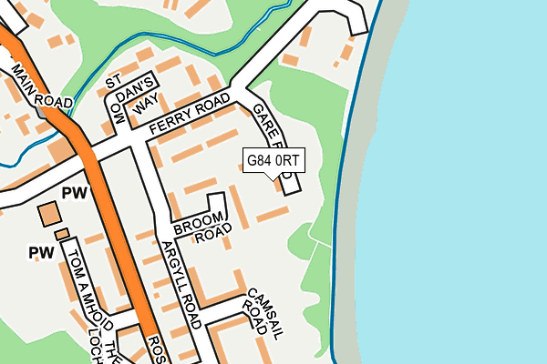 G84 0RT map - OS OpenMap – Local (Ordnance Survey)