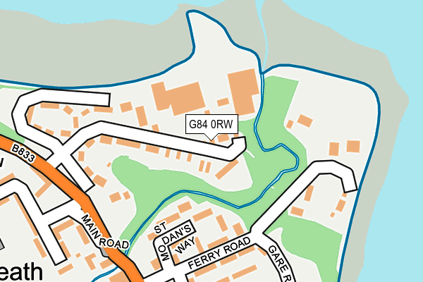 G84 0RW map - OS OpenMap – Local (Ordnance Survey)