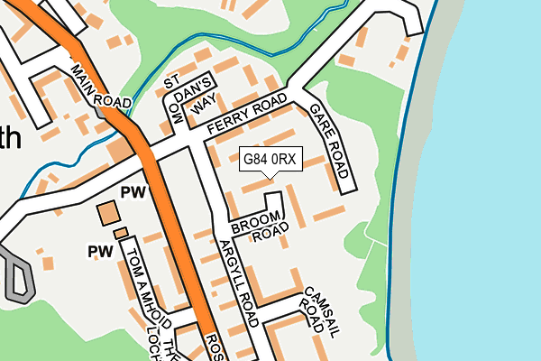 G84 0RX map - OS OpenMap – Local (Ordnance Survey)