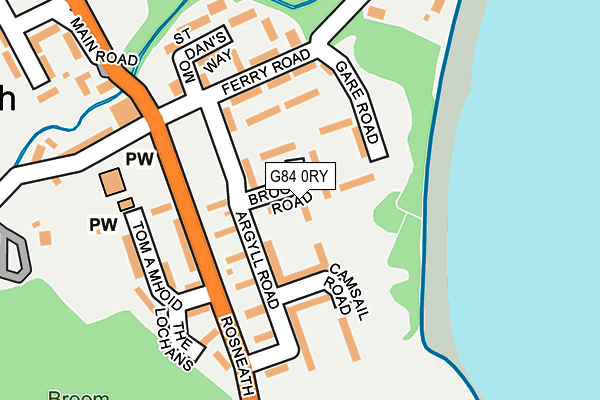 G84 0RY map - OS OpenMap – Local (Ordnance Survey)