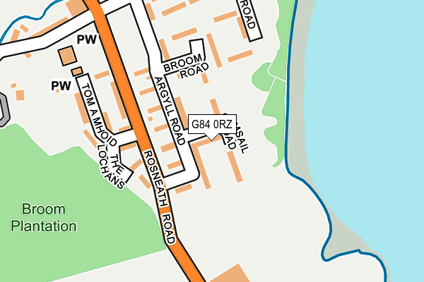 G84 0RZ map - OS OpenMap – Local (Ordnance Survey)