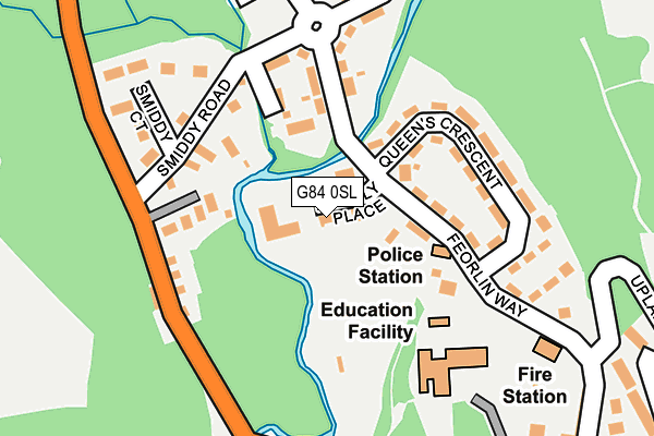 G84 0SL map - OS OpenMap – Local (Ordnance Survey)