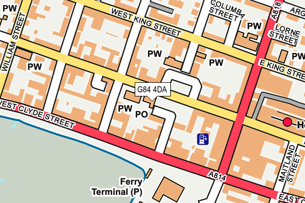 G84 4DA map - OS OpenMap – Local (Ordnance Survey)