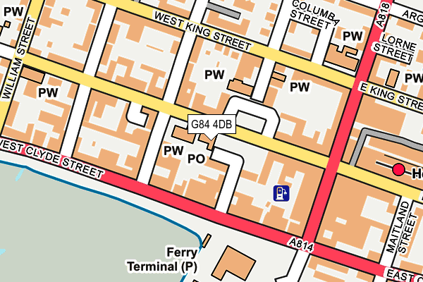 G84 4DB map - OS OpenMap – Local (Ordnance Survey)
