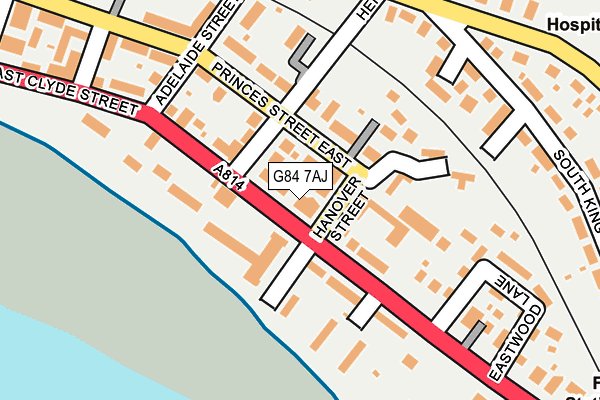 G84 7AJ map - OS OpenMap – Local (Ordnance Survey)