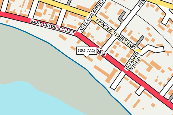 G84 7AQ map - OS OpenMap – Local (Ordnance Survey)