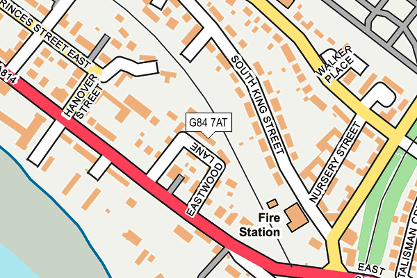 G84 7AT map - OS OpenMap – Local (Ordnance Survey)