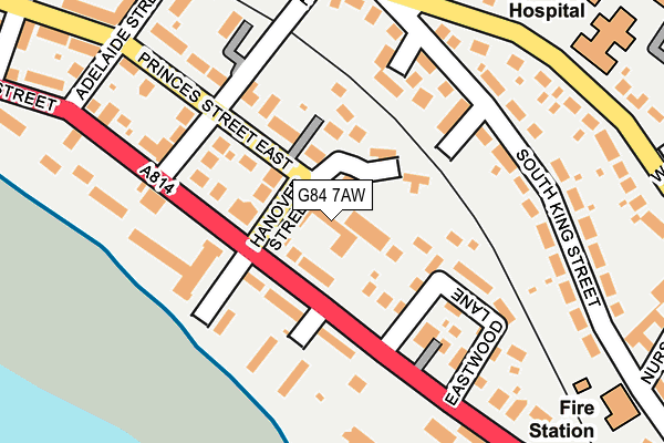 G84 7AW map - OS OpenMap – Local (Ordnance Survey)