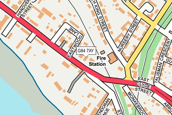 G84 7AY map - OS OpenMap – Local (Ordnance Survey)