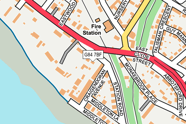 G84 7BF map - OS OpenMap – Local (Ordnance Survey)