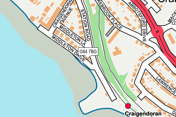 G84 7BG map - OS OpenMap – Local (Ordnance Survey)