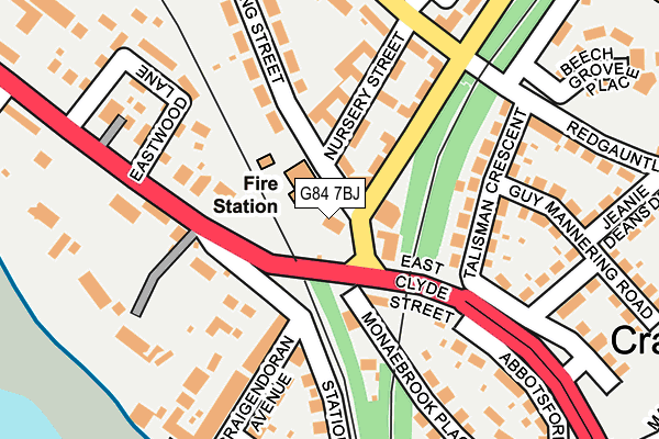 G84 7BJ map - OS OpenMap – Local (Ordnance Survey)