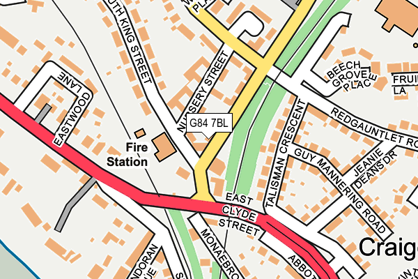 G84 7BL map - OS OpenMap – Local (Ordnance Survey)