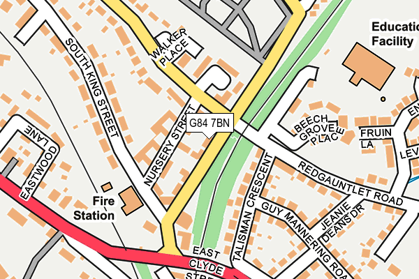 G84 7BN map - OS OpenMap – Local (Ordnance Survey)