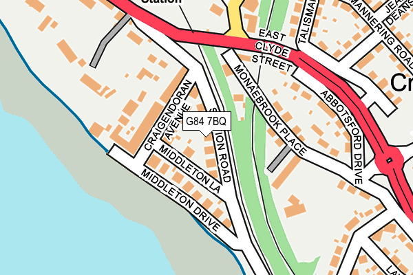 G84 7BQ map - OS OpenMap – Local (Ordnance Survey)