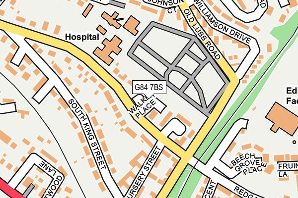 G84 7BS map - OS OpenMap – Local (Ordnance Survey)