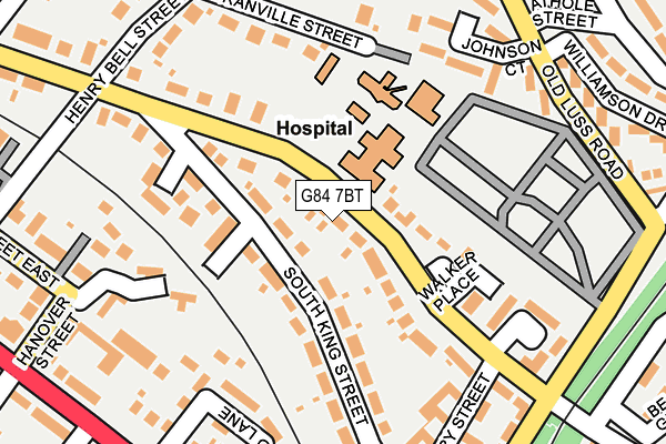 G84 7BT map - OS OpenMap – Local (Ordnance Survey)