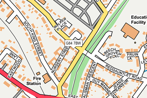 G84 7BW map - OS OpenMap – Local (Ordnance Survey)