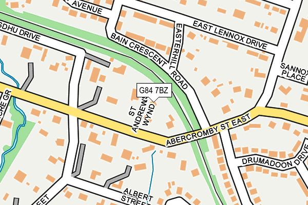 G84 7BZ map - OS OpenMap – Local (Ordnance Survey)