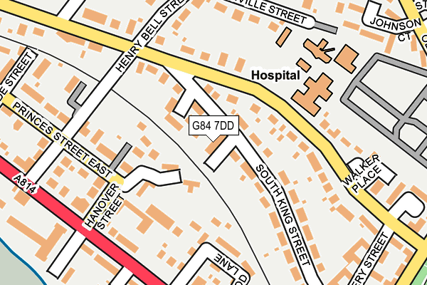 G84 7DD map - OS OpenMap – Local (Ordnance Survey)