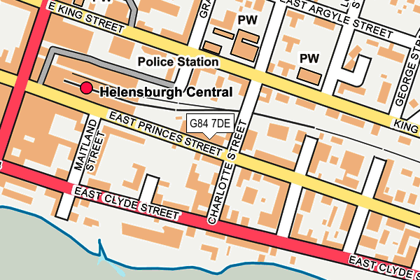 G84 7DE map - OS OpenMap – Local (Ordnance Survey)