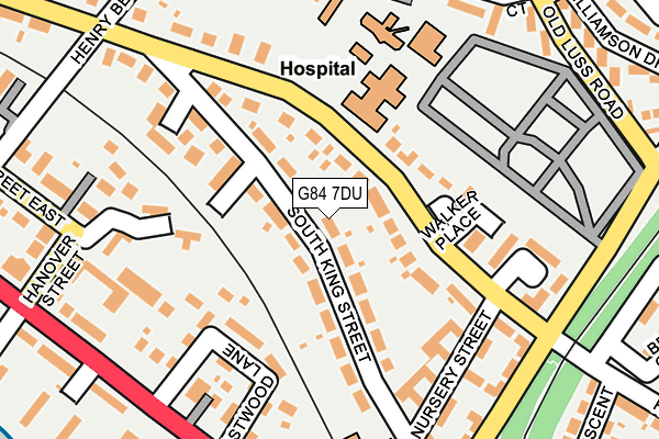 G84 7DU map - OS OpenMap – Local (Ordnance Survey)