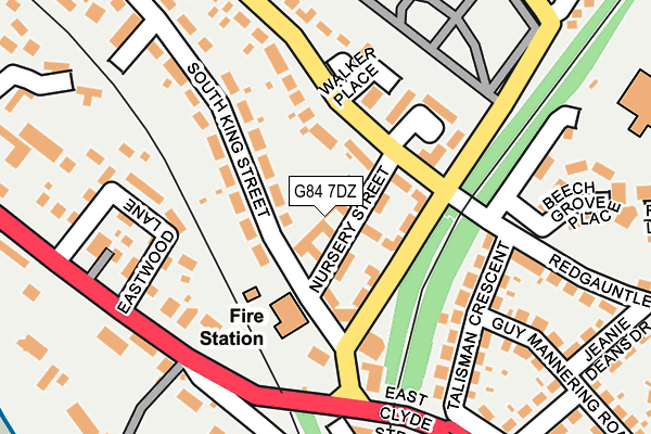 G84 7DZ map - OS OpenMap – Local (Ordnance Survey)