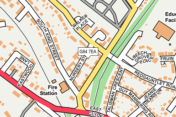G84 7EA map - OS OpenMap – Local (Ordnance Survey)