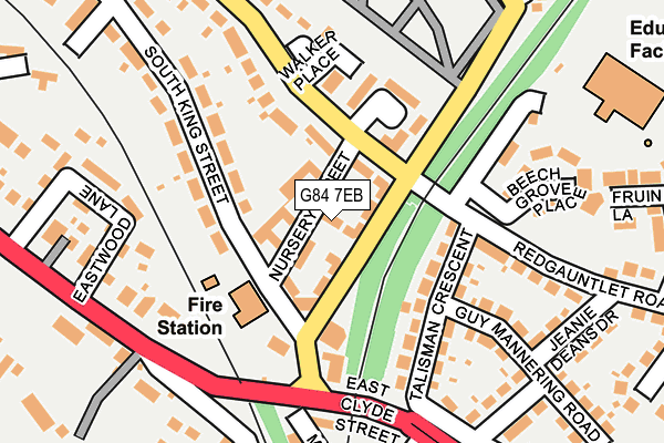 G84 7EB map - OS OpenMap – Local (Ordnance Survey)