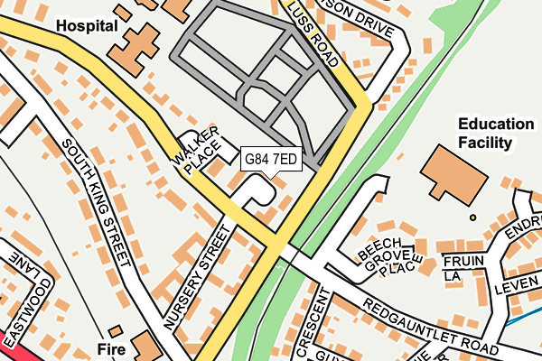 G84 7ED map - OS OpenMap – Local (Ordnance Survey)