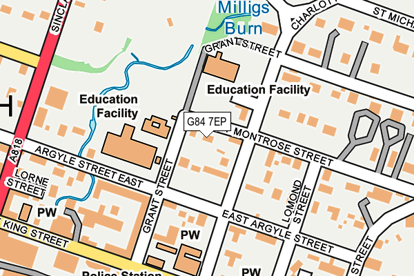 G84 7EP map - OS OpenMap – Local (Ordnance Survey)