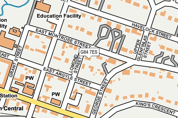 G84 7ES map - OS OpenMap – Local (Ordnance Survey)