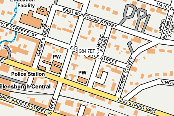 G84 7ET map - OS OpenMap – Local (Ordnance Survey)