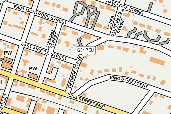 G84 7EU map - OS OpenMap – Local (Ordnance Survey)