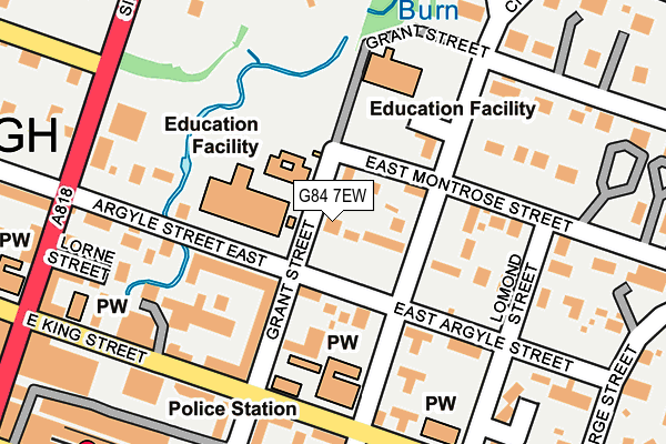 G84 7EW map - OS OpenMap – Local (Ordnance Survey)